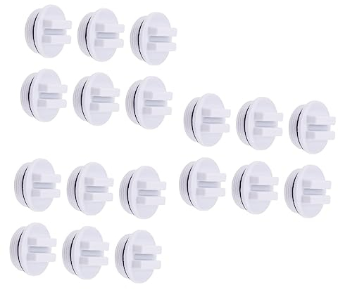 YARNOW 18stücke Gewindeverbundstopfen Für Schwimmbäder Winterisierungsstopfen Für Filterablauf Mit Zuverlässiger Dichtung Und Einfacher Installation