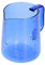 Miokycl Jarra multiusos de vidrio de borosilicato de 500 ml, para café y bebidas (azul)