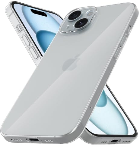 CELLBEE Case Kompatibel mit iPhone 15 Hülle - Premium Slim Schutzhülle für iPhone, Extrem Dünn, Anti Kratzer, Schutz ohne Kompromisse, Clear - Durchsichtig