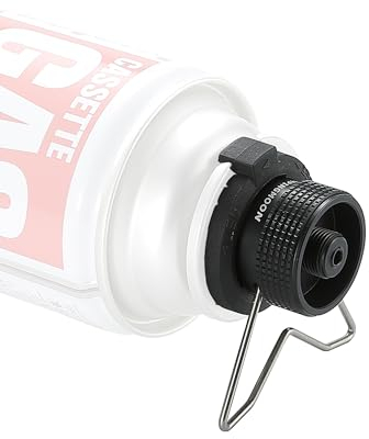 CAMPINGMOON Butane Adapter for Nozzle Type Butane Camping Canister Black BKZ10