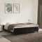 prissent Boxspringbett 160x200 cm Samt Bettrahmen Bett Boxspring Mit Lattenrost Betten Bettgestell Bed Frames Betten Boxspring Hohes Bett GäStebett Vintage Bett Schwarz