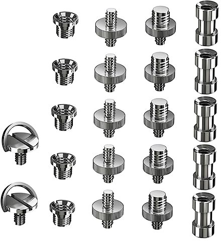DOITOOL 44pièces Vis De pour Trépied Adaptateurs Filetés pour Appareil Photo Et Accessoires De Photographie