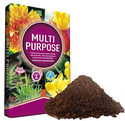 Multi Purpose Compost Soil 10 Litres For Plant Beds, Growing, Indoor Seed Plants & Outdoor Hanging Baskets With Rich Nutrients