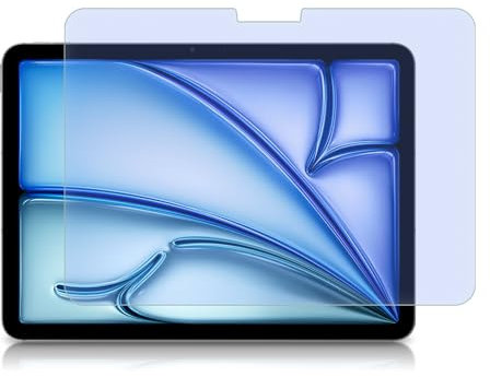 PaceBid Anti Bleue Lumière Verre Trempé Compatible avec iPad Air 11 Zoll M3 2025/M2 2024, [Anti Fatigue Oculaire][Bloque Nocifs la Umière Bleue Les UV] Protecteur D'écran pour iPad Air 7/6Generation