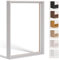 Bildershop-24 Schattenfugenrahmen FLEXI in Hellgrau (matt) 61x91,5cm für Leinwandbilder und Keilrahmenbilder bis 4 cm Tiefe