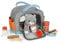 Small Foot Katze mit Tasche und Pflege-Set, 15-teiliges Haustier-Spielzeug für Kinder ab 2 Jahren, Rollenspiel für Tierpflege, 12601