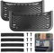 2 Pcs Storage Nets Bag for Campervans Elastic Mesh Car Trunk Storage Net Bag with Plastic Frame Motorhome Caravan Van Boat Car Storage Solutions Accessories for Storing Phone/Water/Bottle/Toiletry