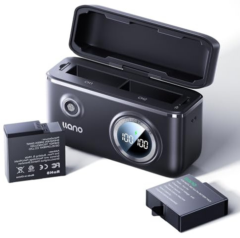llano Batteria 360 Ace Pro (2 confezioni da 1750 mAh) e caricabatterie doppio rapido da 18 W per Ace Pro/Ace