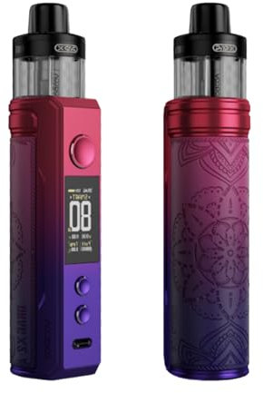 VOOPOO Drag X2 Pod System,5 ml PnP Cartridge,80 W 18650 Battery(Nicht im Lieferumfang enthalten),Nicotine-Free Product (Modern Red)