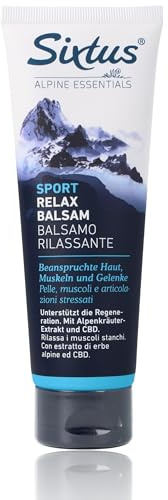 Sixtus SPORT RELAX BALSAM mit Alpenkräuterextrakt zur Sportmassage und Körperpflege - 125 ml