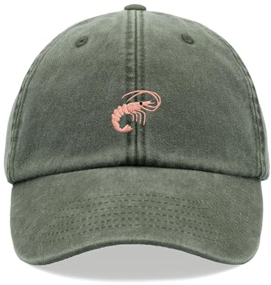 Shrimp Baseballkappe Vintage Washed Unisex Dad Hat Verstellbar Angeln