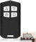 4 en 1 Control remoto universal para puerta de garaje clonación control remoto 250 a 915 MHz llavero inalámbrico puerta programable versión actualizada con lista de compatibilidad
