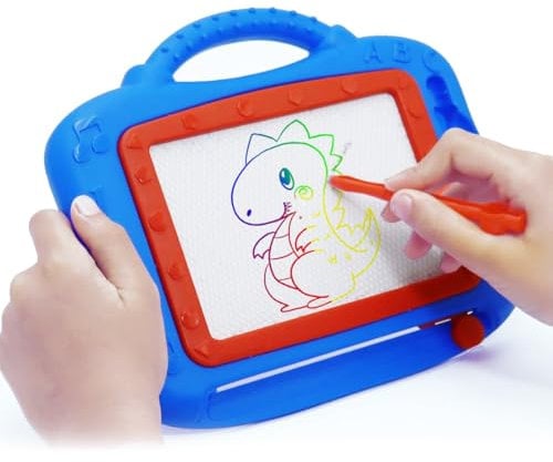 NHQZ Magnetische Maltafel Zaubertafel, Magnettafel Kinder, Zeichentafel Zaubermaltafel Malbrett für Kinder ab 3 Jahre Geschenk,1 Stück