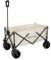 AQUASTIC Caro Transportwagen mit Rädern, mit robusten PVC-Rädern, ideal für Garten und Strand, mit Verstellbarer Rückenlehne, Olivgrün (Beige)