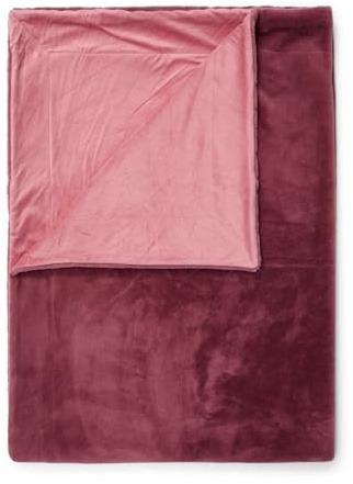 ESSENZA Plaid Furry Mauve, 150x200 cm - 100% Polyester - Uni