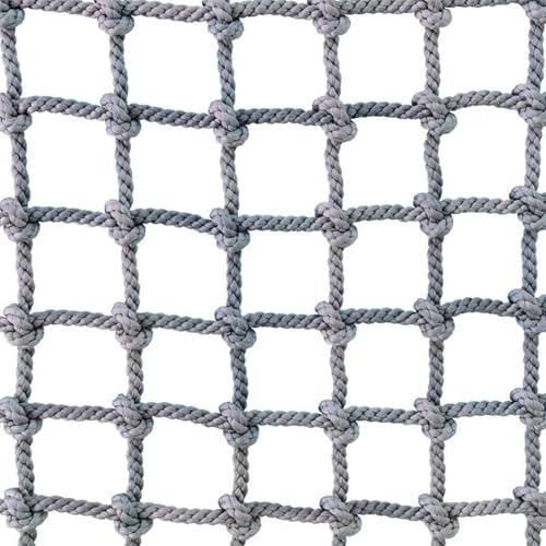 Kletternetz Klettern Kinder Outdoor Indoor Strickleiter Kletterwand Kinderzimmer Schutznetz Seilnetz Kletternetz Hanfnetz für Spielplatz, Schnurstärke 10 mm, Maschenweite 15x15 cm(100cm,200cm)