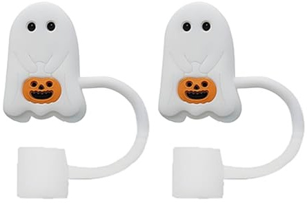 DimyFew Set of 2 Halloween Covers, Tumbler Accessories, for 10mm, Pumpkin