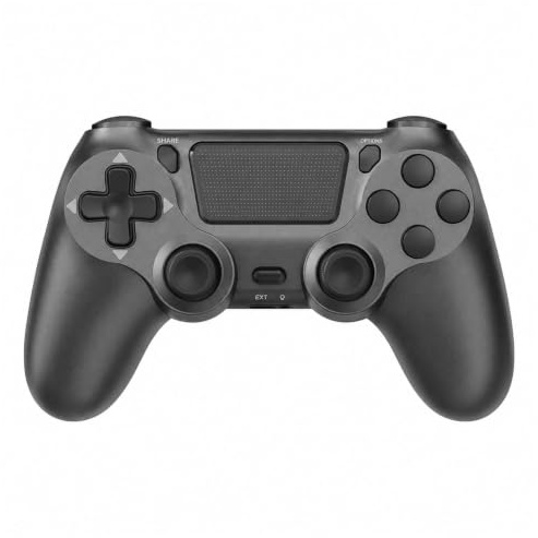 Hycago Manette sans pour PS-4, manette de jeu compatible avec PS-4/Slim/Pro, manette de jeu Bluetooth avec double vibration/écran tactile, capteur gyroscopique à 6 axes, Gris