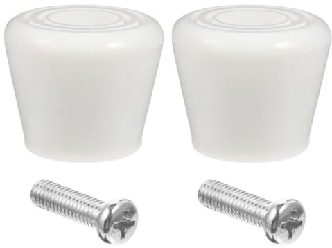4 Stück Bremsbeläge für Rollschuhe aus Pu, Weiß, Leicht Montierbar