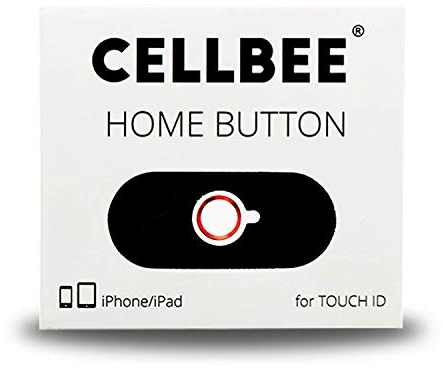 CELLBEE 1x Home Button Touch ID Sticker Geeignet Für iPhone iPad Home Button Aufkleber Weiß Rot Ring 2.0 - Erhöhung iPhone 6 6s 7 8 Plus SE 2020 iPad Air Mini Panzergläs