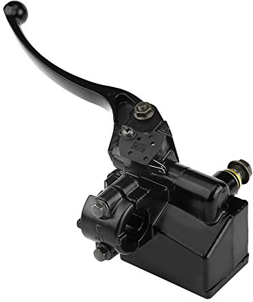 Keenso Cilindro principale freno anteriore, 7/8 22mm Cilindro idraulico freno principale Cilindro frizione (Black)