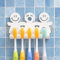 LINSUNG Mignon Support de Brosse à Dents avec Ventouse pour Murale de Salle de Bain Home Decor, Taille Unique