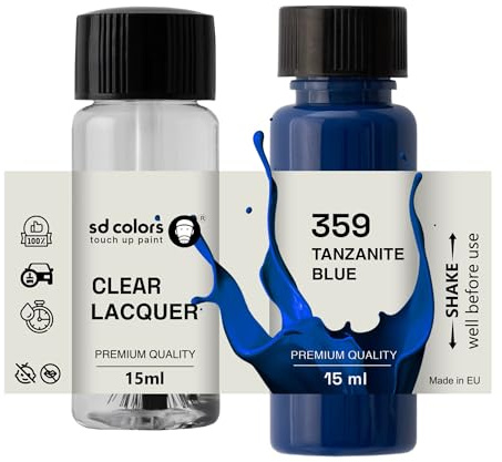 SD COLORS Tanzanita Blue 359 - Pintura para retocar (15 ML), color azul