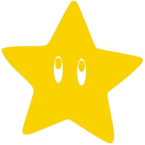 Decus Shop Mario Stern XL 1401 (gelb) // Sticker OEM JDM Style Aufkleber