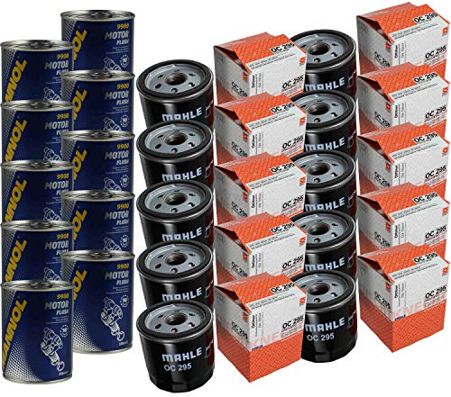 10x Original MAHLE/KNECHT Ölfilter OC 295 + 10x SCT Motor Flush Motorspülung
