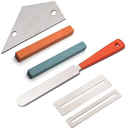 VIDOO Gitarre Edelstahl Datei Gitarre Nivellierung Lineal Polieren Stein Gitarre Werkzeug Set