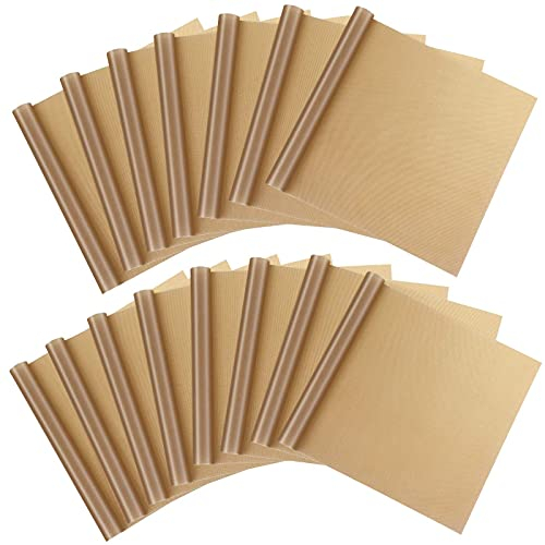 Teflonfolie für Wärmepresse, 15 Stück Selizo Wärmetransferabdeckung Papier hitzebeständige Transferschutzfolien für Cricut Iron HTV-Vinyl, Sublimation, Backen und Handwerk