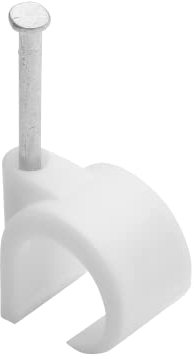 Grapas Para Cable Ø 16 A 19 Mm Blanco Bolsa De 25