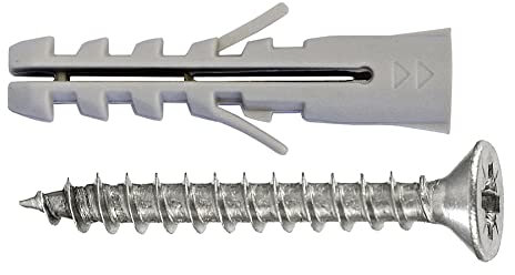 Tasselli universali nylon + viti T.P.S. - Ø 5 x 25-25 pz.