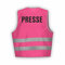 Fassbender-Druck WARNWESTEN - Sicherheitsweste PINK Warnweste nach EN ISO 20471 zertifiziert - Warn Weste PRESSE - Unisex mit hochwertigem Reflektorstreifen (PINK I M/L I 1St.)