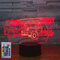 Jinson well 3D feuerwehr auto lkw zugmaschine Lampe optische Illusion Nachtlicht, 16 Farbwechsel Touch Switch Tisch Schreibtisch Dekoration Lampen USB Kabel Spielzeug