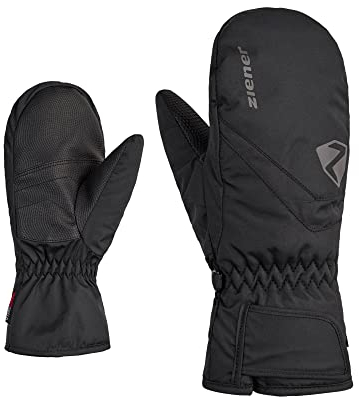 Ziener Kinder LORIANO Ski-Fäustling/Wintersport | wasserdicht atmungsaktiv, black, 7,5