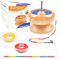 hobbyworker Perlen-Spinner, zur Herstellung von Schmuckarmbändern, Rocailles, Taillenperlen-Set, schnelles Perlenwerkzeug (3 Tabletts, 1 Perlenstecker)