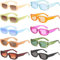 FSMILING 10 Stück Trendy Sonnenbrille Damen Vintage 90er Retro Sonnenbrillen Set Sonnenbrille Pack Lustige Party Brille für Damen Herren