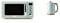 Haden Cotswold Sage Green Microwave - 20ltr Capacity - 800W Microwave - Digital Controls - 60 Minute Timer & Dorchester Digital Variable Temperature Kettle, Fast Boil, 3000W, 1.7Litre, Matt Sage Green