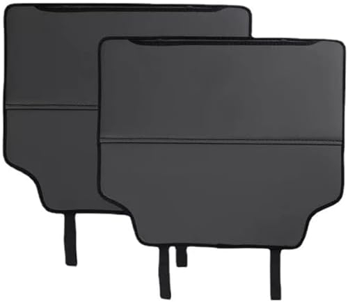 2Pcs Auto Rücksitz Anti Kick Pad für VW Up!, PU Leder Wasserdicht Auto Rückenlehnenschutz, Sitzschutz Auto Rückenlehne Car Organizer,A Black
