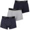 Ted Baker Herren-Boxershorts Dreierpack - blau/Grau/Verblasst Geo Navy - XL