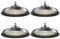 Modlicht 4pcs Hallenbeleuchtung LED 200W 170lm/w | 5000K Tageslicht Kaltweiß | Kein Flimmern 90°Abstrahlwinkel | Highbay IP65 UFO Hallenstrahler Industrielampe für Lager/Werkstatt/Garage/Baustelle