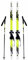 BRADOS Panda Kinder-Skiset mit Stöcken, Universelle Bindung, 100-120 cm (110 cm)