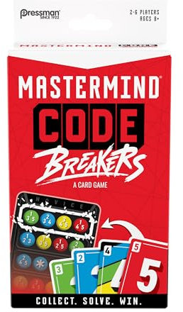 Pressman Mastermind Codebreakers Card Game | 3 Difficulty Levels of Play | 2-6 Players | Ages 8+ |