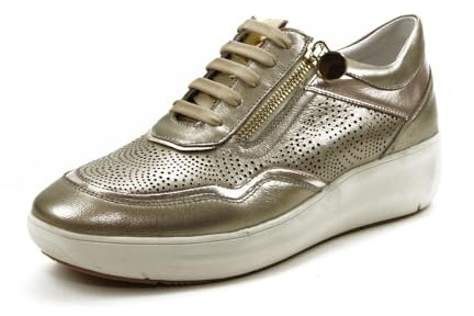 STONEFLY 220776 ROCK 30 metal fizz bronzo scarpe donna sneakers lacci zip 37