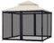 Zanzariera di ricambio per gazebo con cerniera, rete osquito per ombrelli, 4 pannelli per pareti, tenda per la privacy per patio, giardino e cortile (300 x 360 x 220 cm)