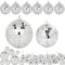 10Pcs Mini Disco Balls Decorations, 7Sizes Mirror Ball with Hanging String Mirror Disco Ball 50's 60's 70's Disco Party Hanging Decoration Baubles Reflective Mirror Ball Cake Decoration for Christmas
