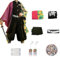 Anime Dämon Kimetsu Tomioka Giyuu Cosplay Outfit Mitsuri Full Set Für Halloween Kimono Zubehör Männer Junge Anzug Uniformen (M, Navy)