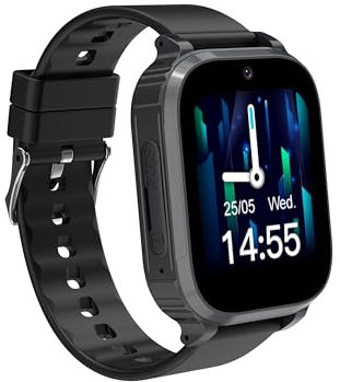 ELEJAFE Smartwatch Kinder 4G, IP68 Wasserdicht Kinder Smartwatch mit GPS und Telefon, Kinderuhr mit Videoanrufe Voice Chat Schulmodus SOS Spiel Wecker GPS Uhr Kinder Geschenk für Mädchen und Jungen