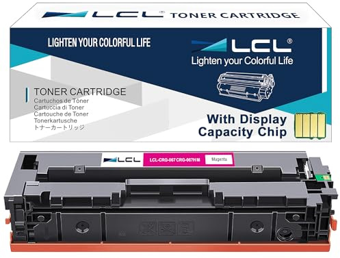 LCL 067h Magenta Tonerkartusche kompatibel für Canon 067 067h Kompatibel für Canon i-SENSYS LBP631Cw LBP633Cdw MF651cw MF655Cdw MF657Cdw (Füllstand angeben) 1er-Pack